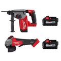 18V Lithium-Ion Brushless Cordless SDS-Plus Rotary Hammer with Grinder and Two 6.0 Ah Batteries H987906