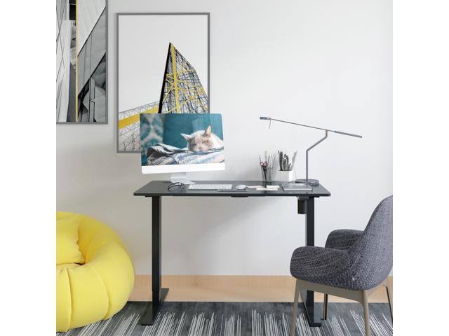 Black 48 x 24 Inches Height Adjustable Electric Sit Stand Desk N369