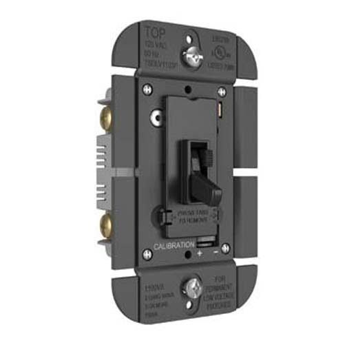Toggle Slide Dimmer Single Pole 3-Way 1100VA Black J462