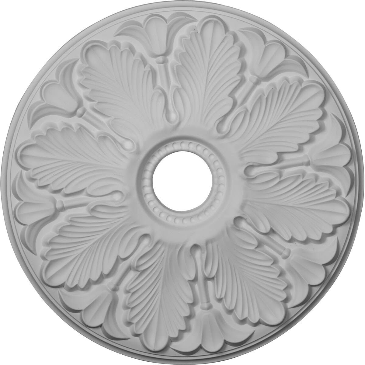 24 1/2x22OD x 3 1/2x22ID x 1x22P Hand-Painted Gold Ceiling Medallion T1367
