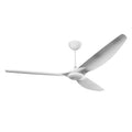 84 Ceiling Fan with Brushed Aluminum Blades and White Finish K64345