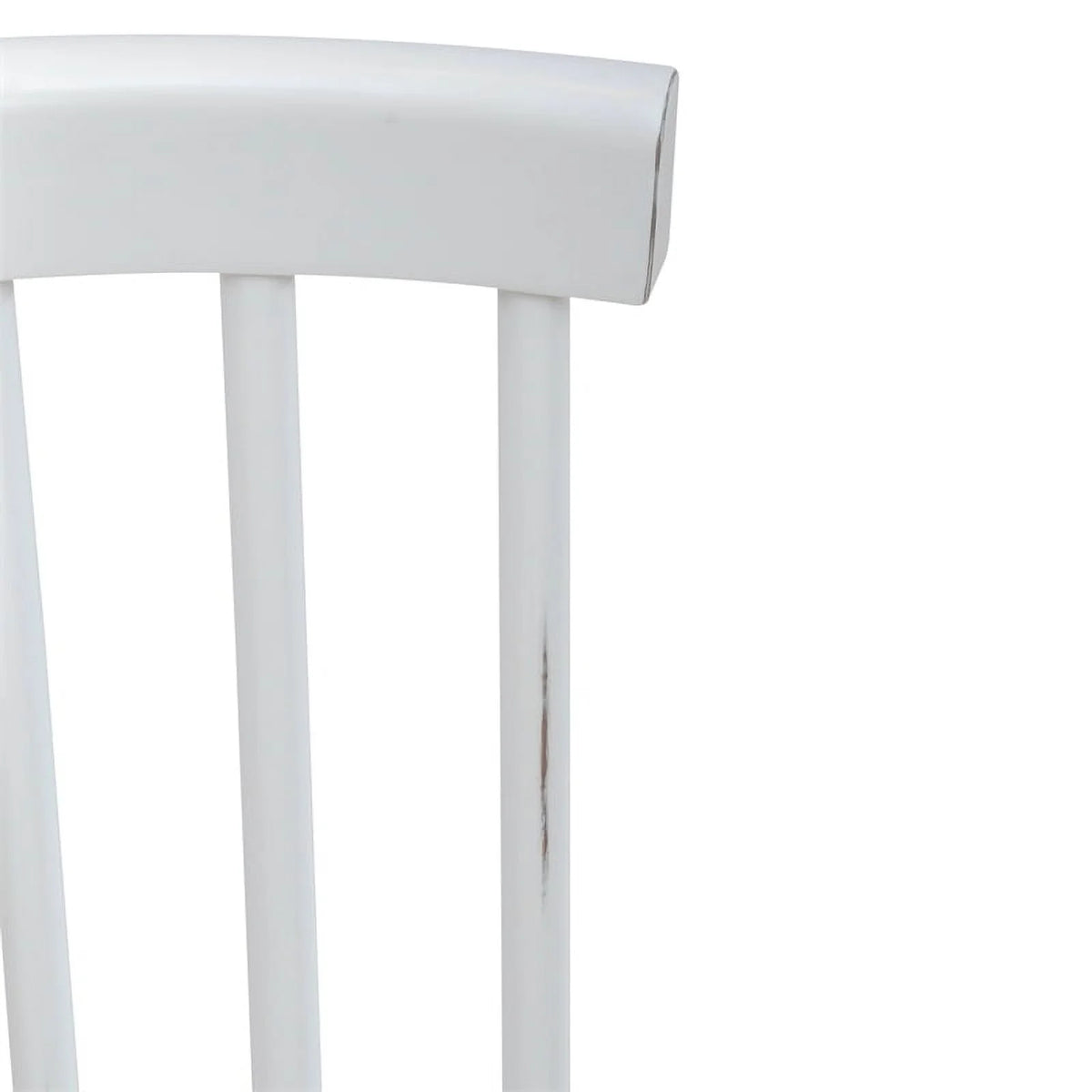 White Spindle Back Side Chair V204061