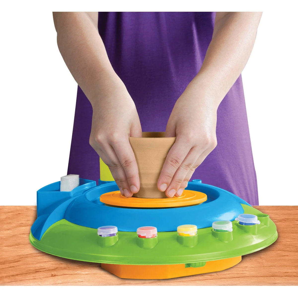Real Motorized Pottery Wheel Activity Set for Kids M42988