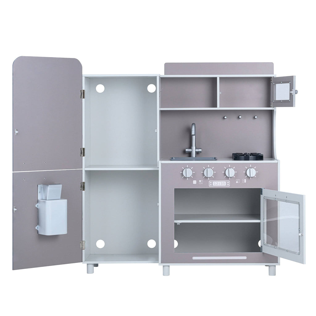 Gray Kids Play Kitchen with Cookware P646