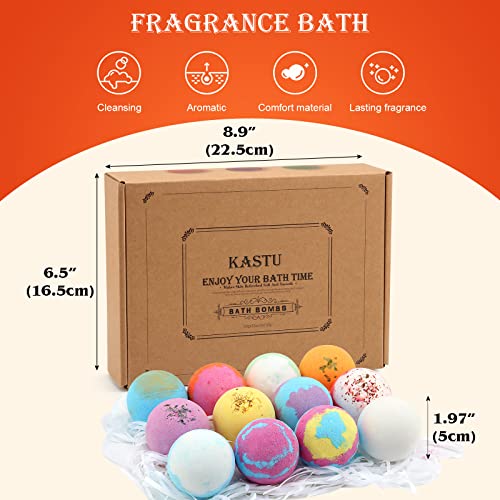 12 PCS Vanilla Menthol Rose Bath Bombs J2780