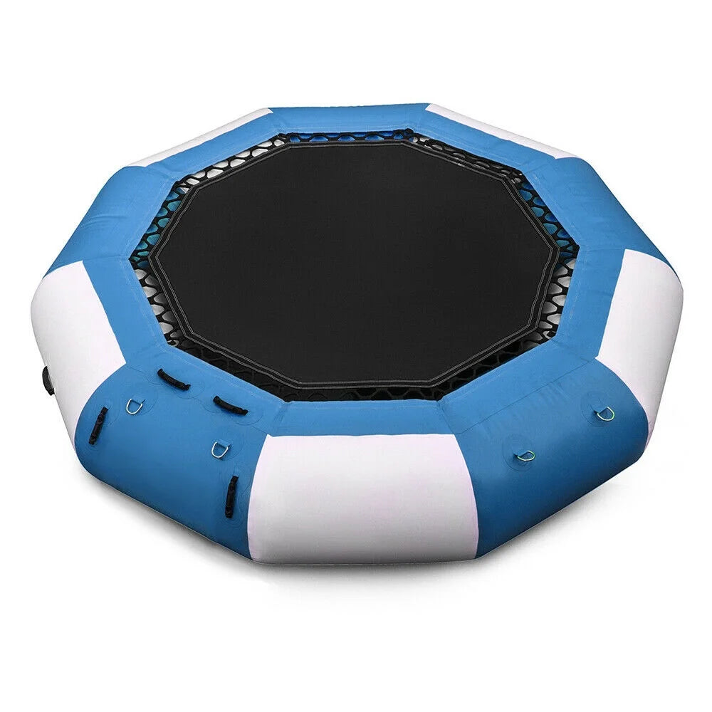 Blue & White 17Ft Inflatable Water Trampoline C98809