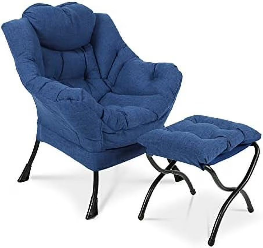 Modern Velvet Fabric Reclining Armchair with Side Pocket P532