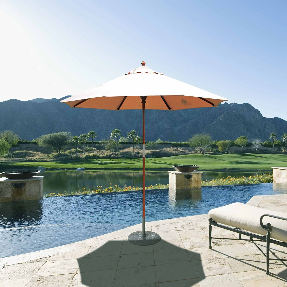 Dark Wood Cafe Umbrella K20842