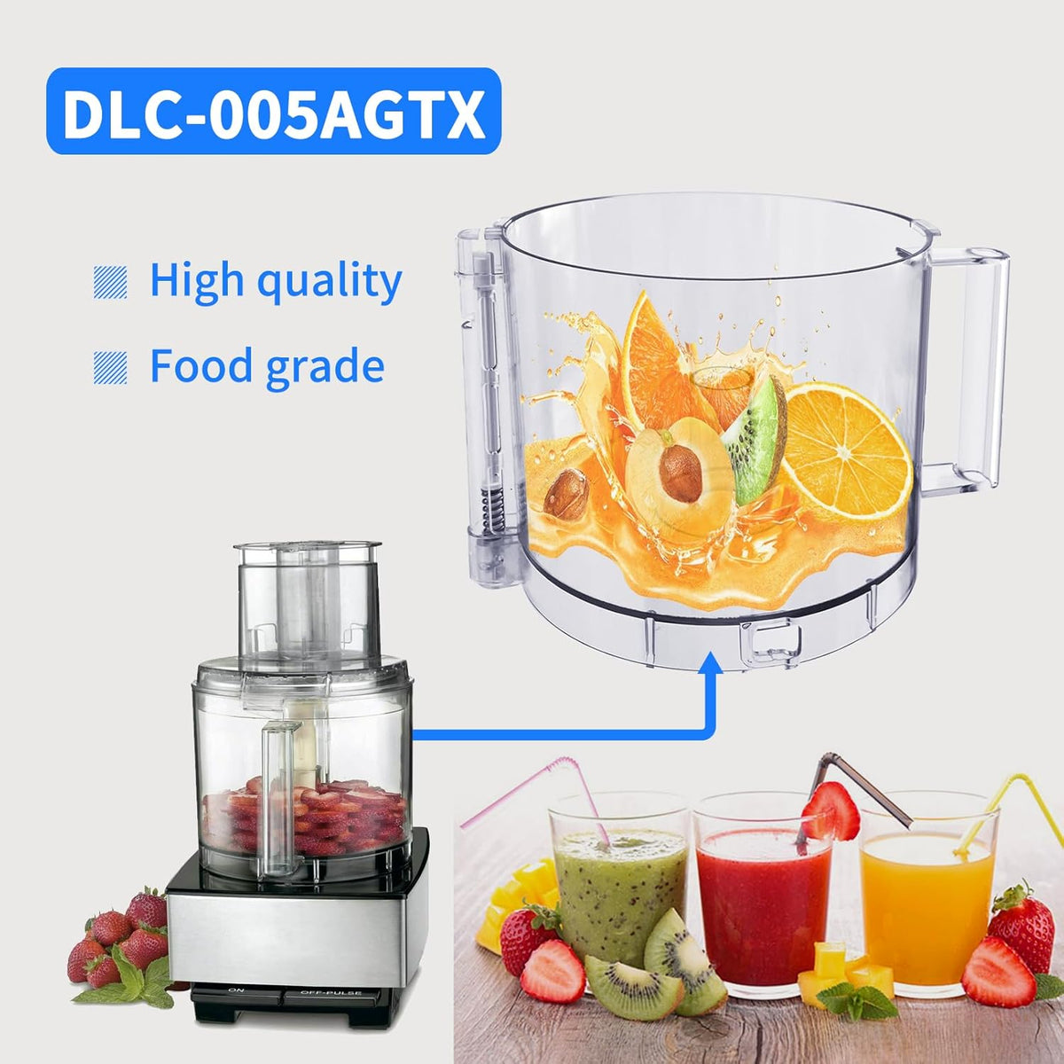 14-Cup Food Processor Work Bowl O7565