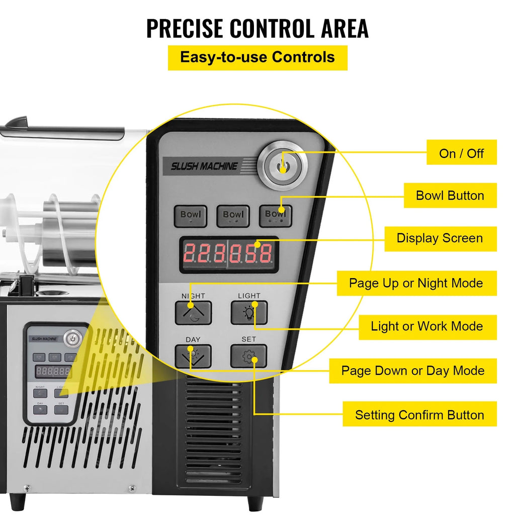 Commercial 3L Frozen Drink Slush Machine M985