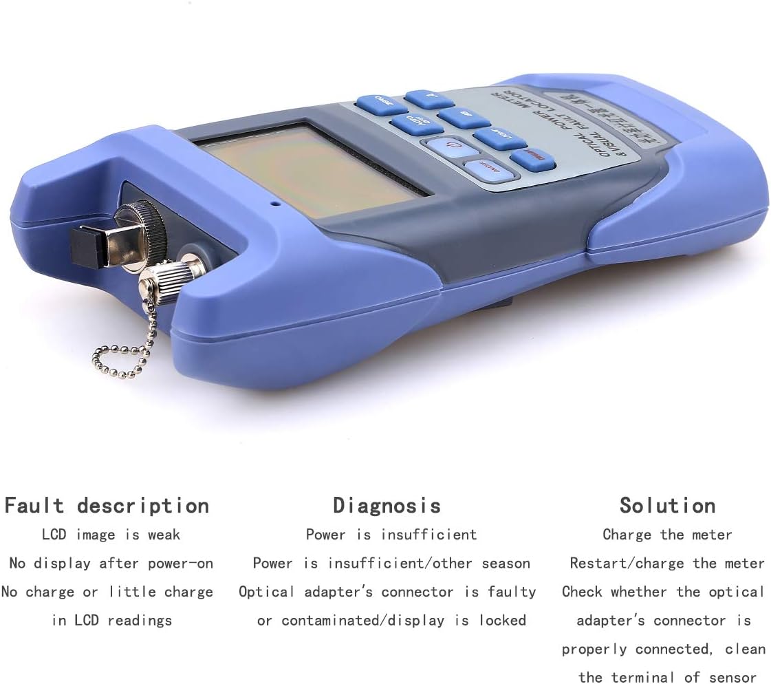 Fiber Optical Power Meter with SC and FC Connector and Visual Fault Locator E24057