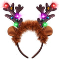 Light-Up LED Reindeer Headband E1121