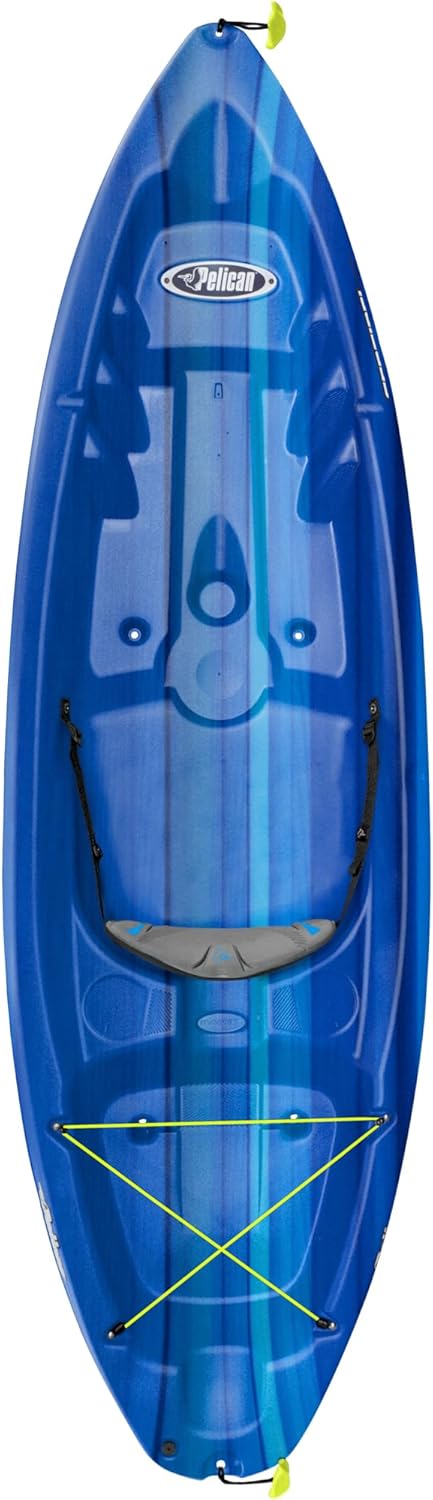 Sit-on-top Kayak 8ft Deep Blue White F4810