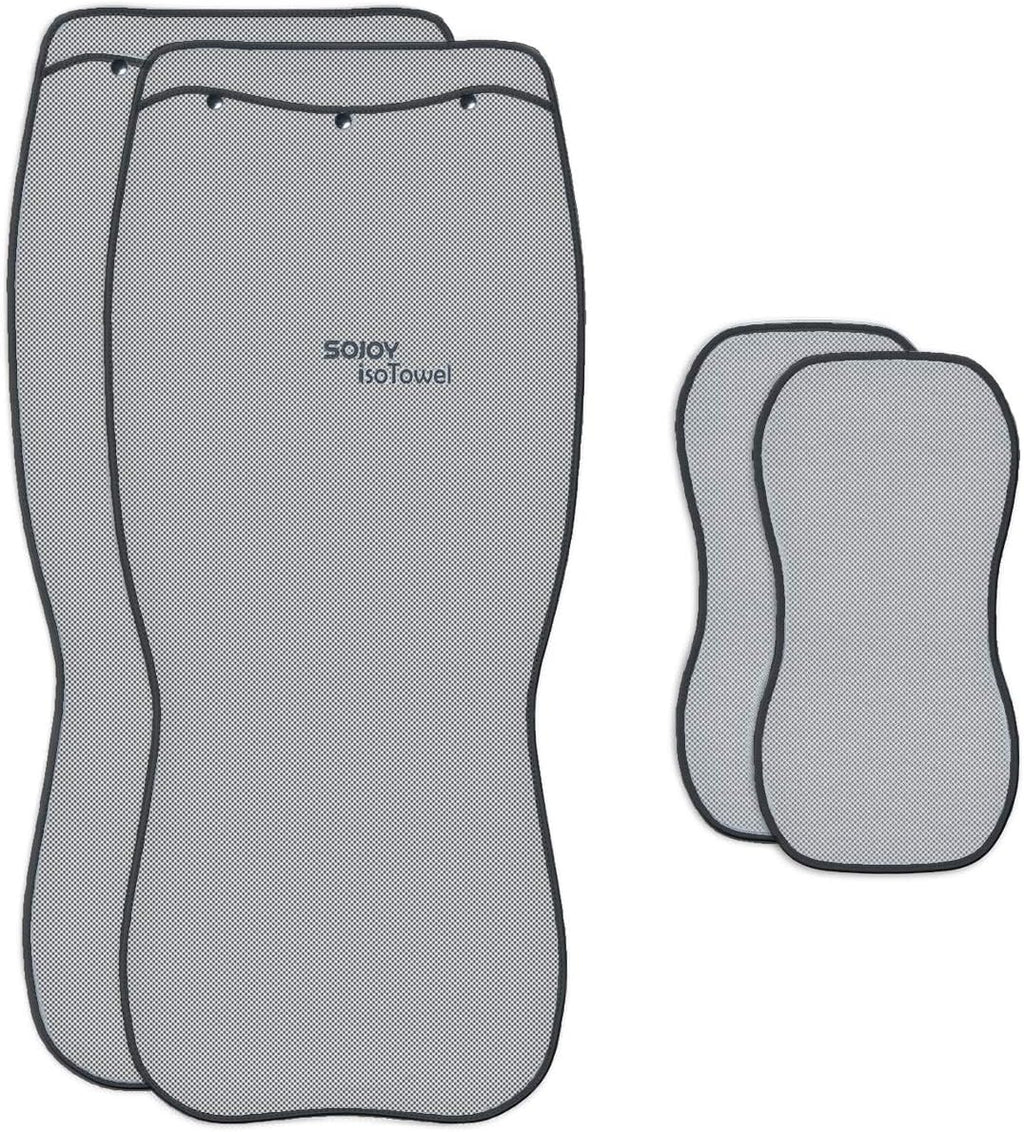 Black and White Car Seat Cushion Cover for Front of 2 Seats M738