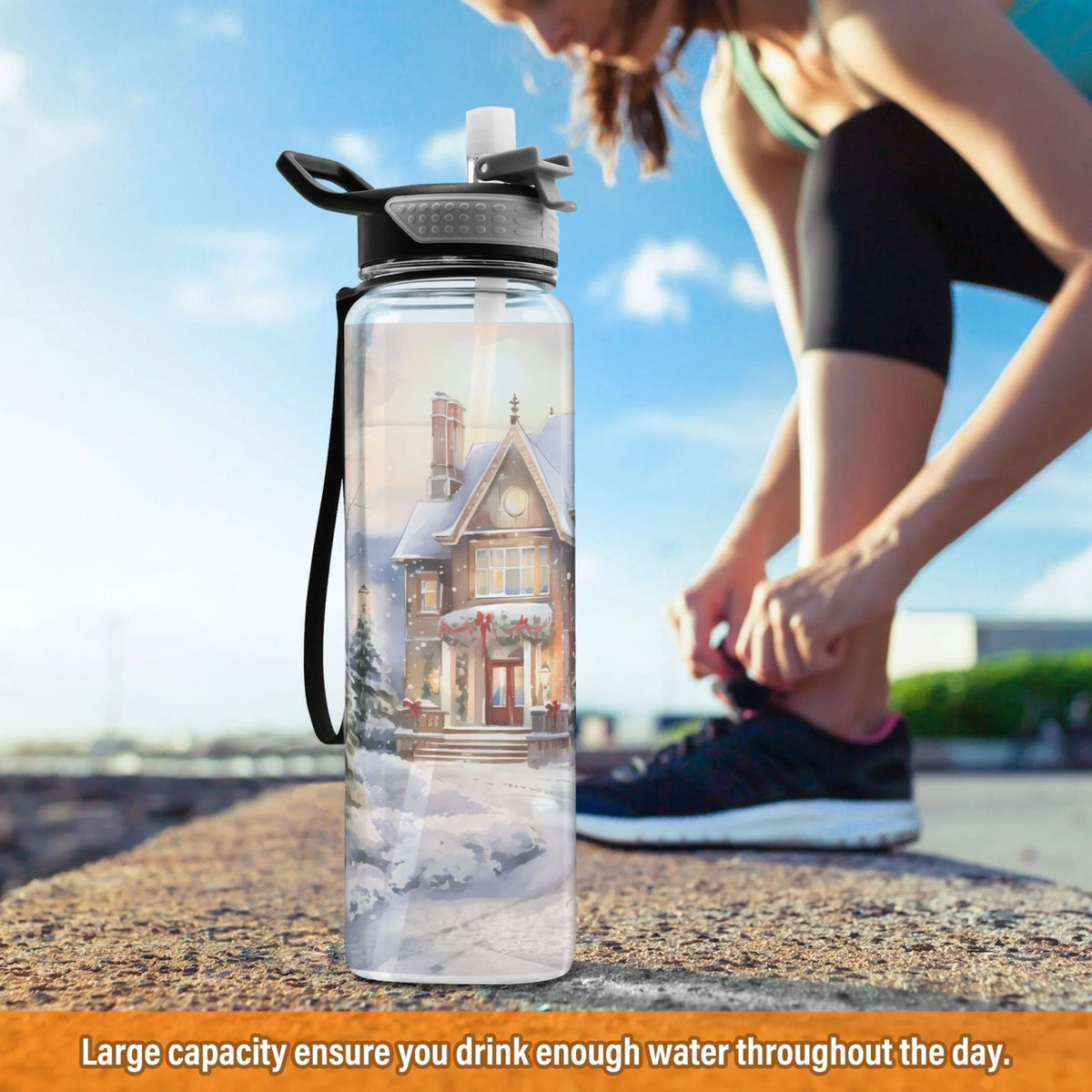 32oz Tritan Water Bottle with Straw Z685464