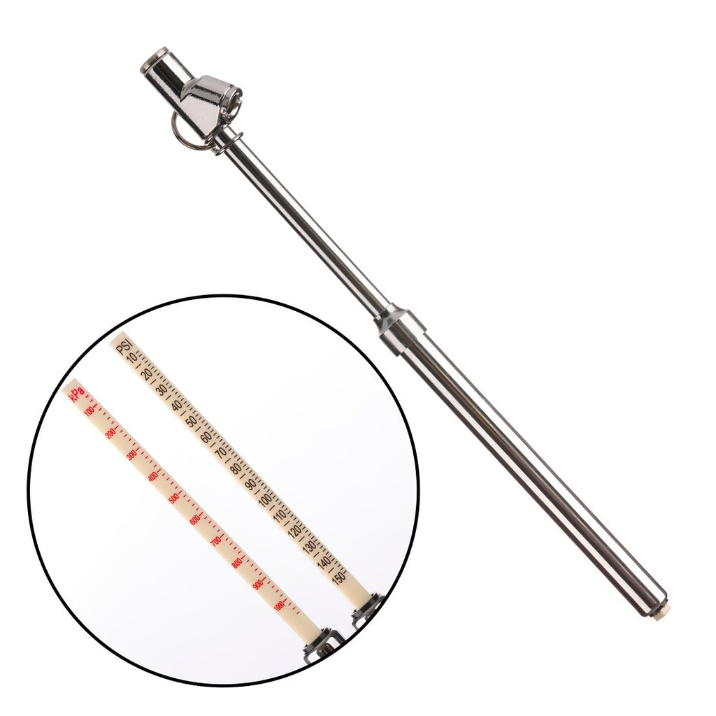 Tire Pressure Gauge 10-150PSI 10 Packs Silver U87440