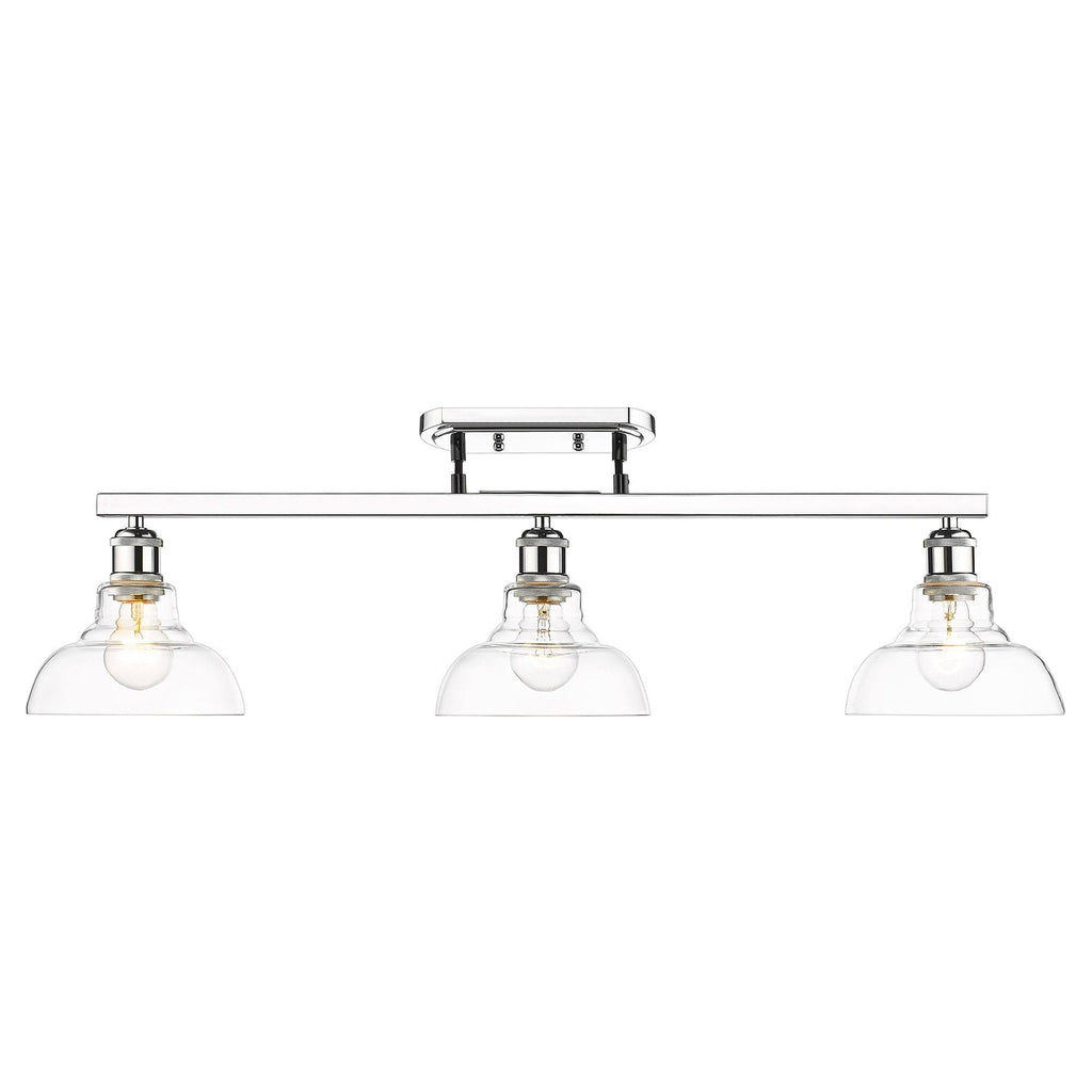 Matte Black 3 Light Semi-Flush U3569