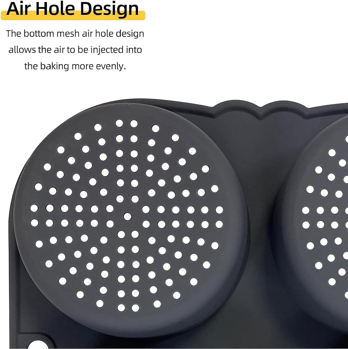 Nonstick Silicone Hamburger Bun Mold R885