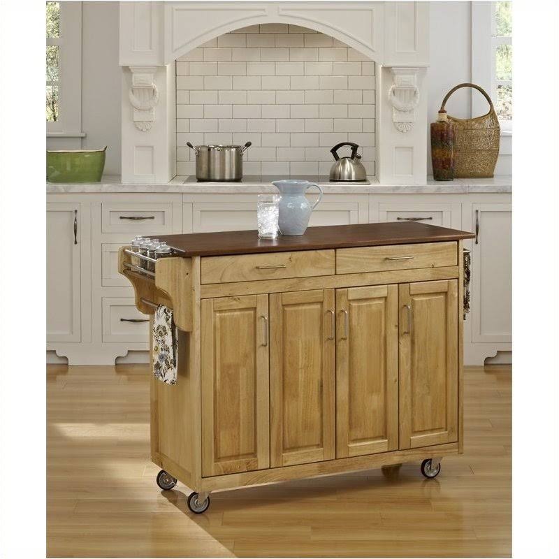 Kitchen Cart with Oak Top M545