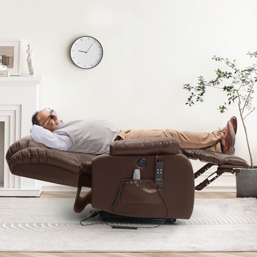 Large Power Lift Recliner Chair with Heat and Massage L912936