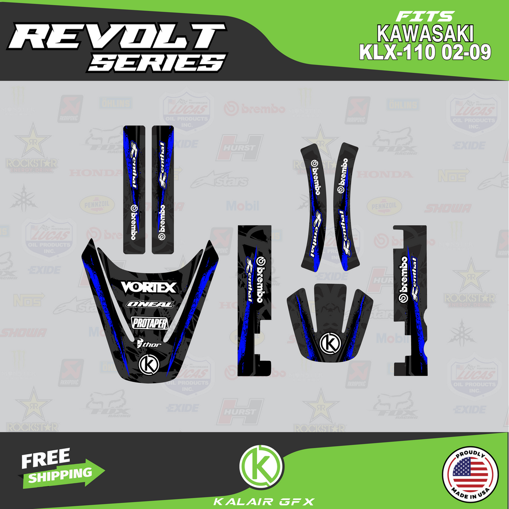 GFX Graphics Kit for Kawasaki KLX110 O57508