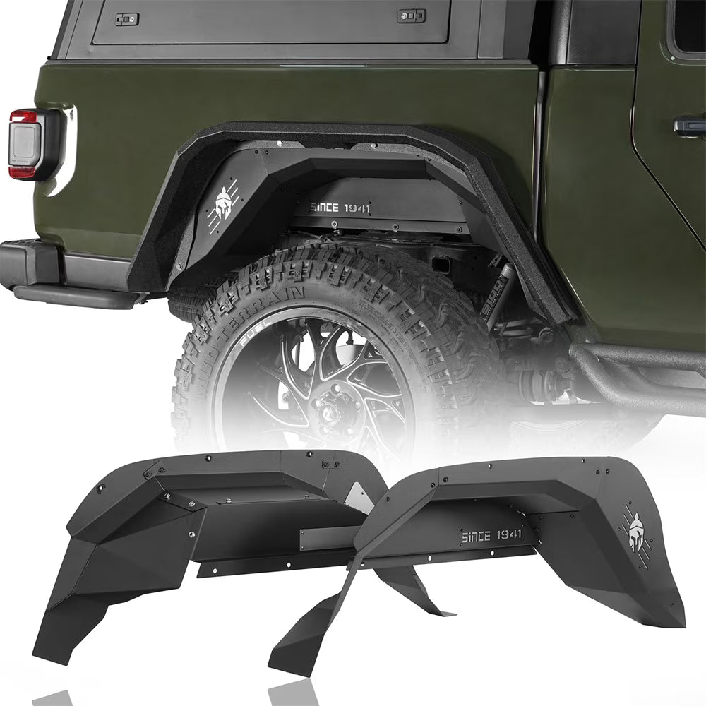 2Pcs Black Steel Rear Inner Fender Liners U56717