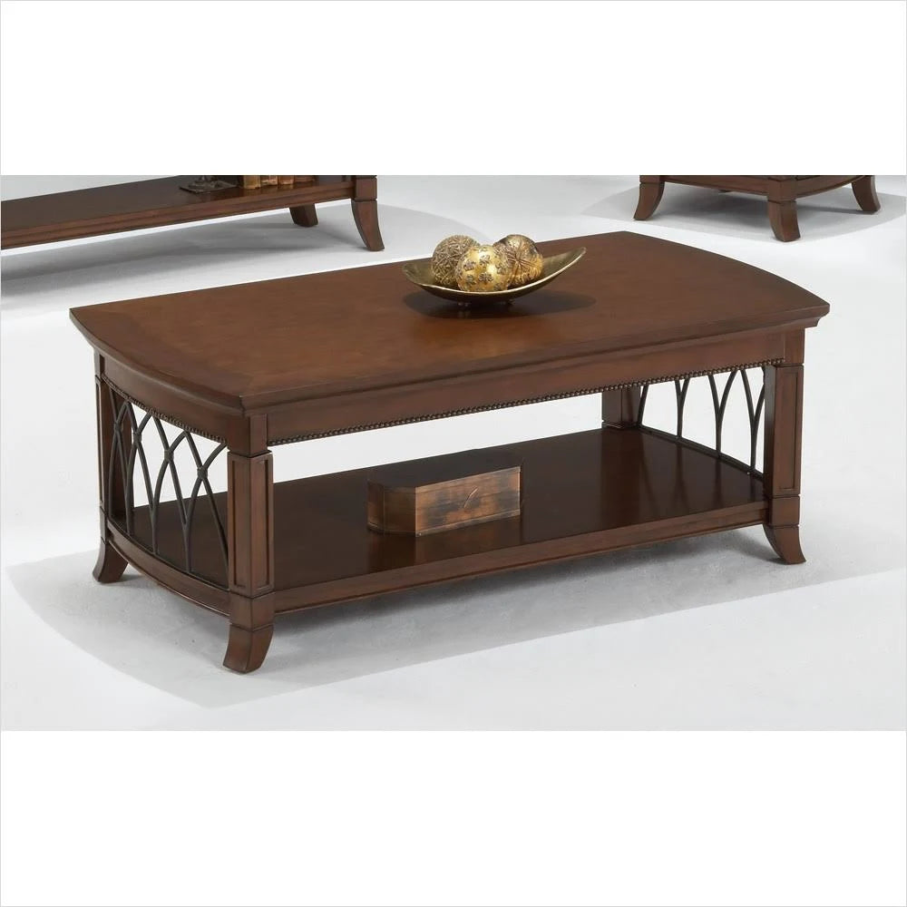 Cherry Metal Cocktail Table Q166305