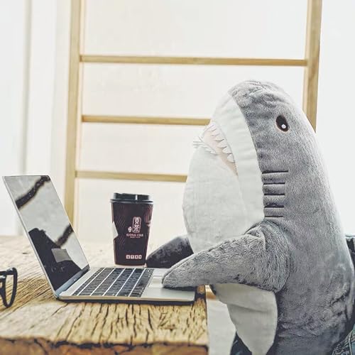 31 Inch Soft Shark Stuffed Animal Plush Pillow X488867