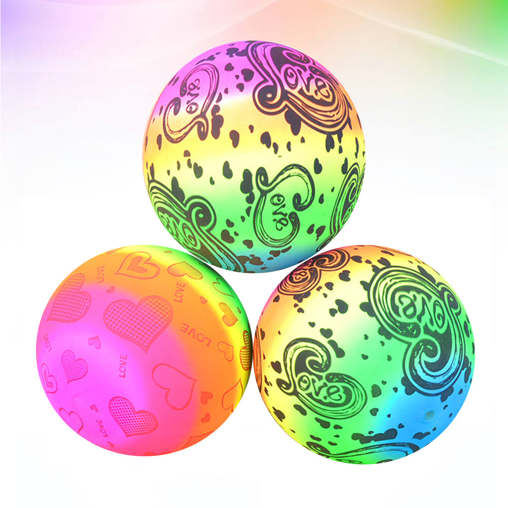 Rainbow Inflatable Beach Volleyball Toys 3pcs O69349