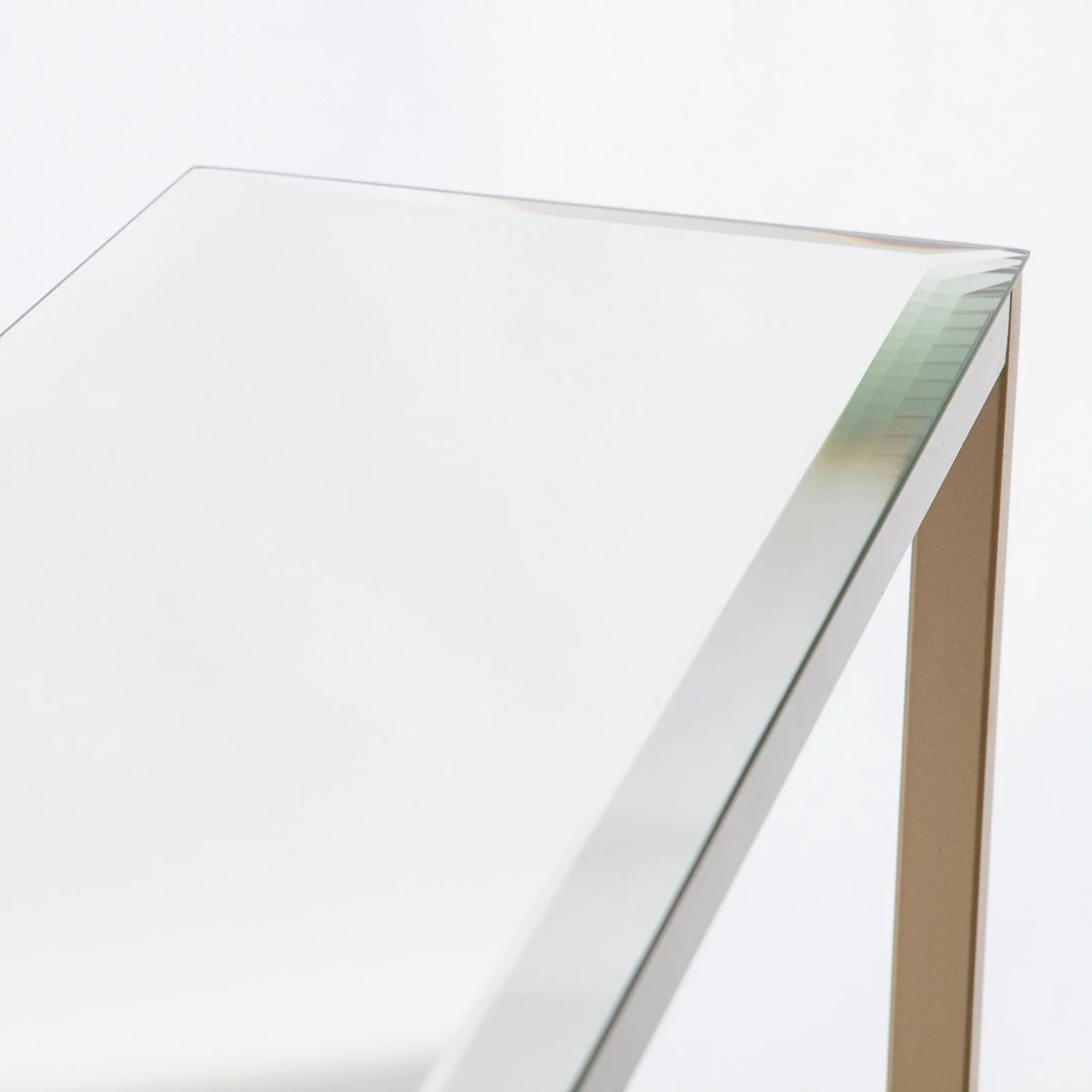 Gold Narrow Mirror Top Console Table V294