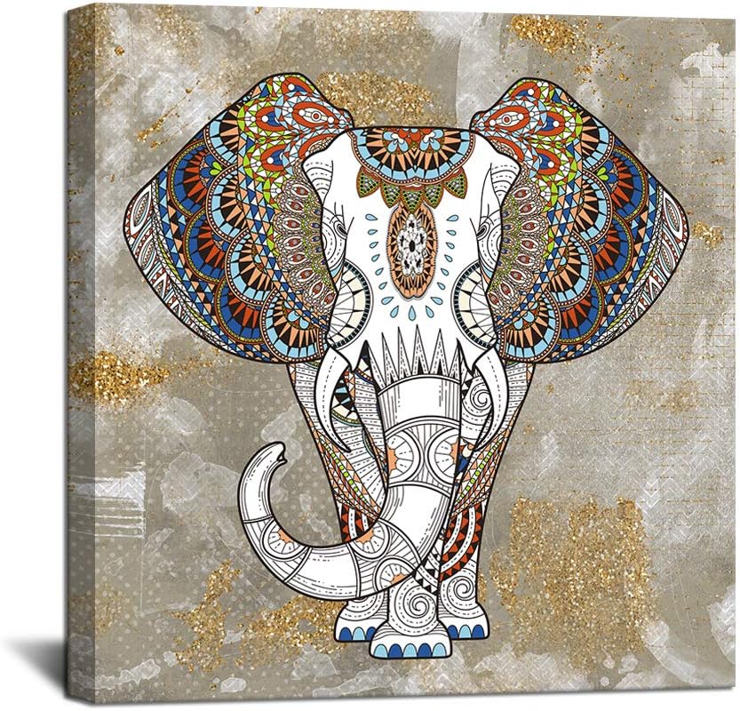 Elephant Canvas Wall Art Framed Painting Prints D2617