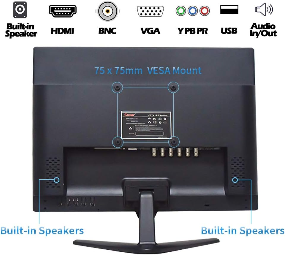 18.5 CCTV Monitor with VESA Wall Mounting V520