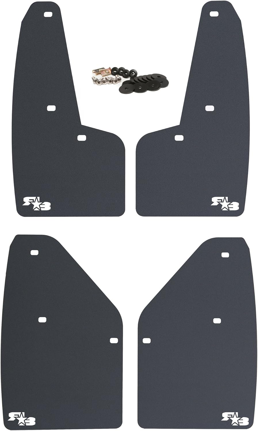 Set of 4 Mud Flaps with Hardware E435
