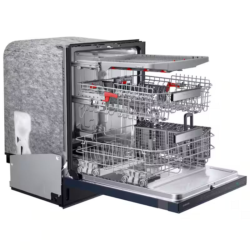 24 in. Navy Steel Smart Built-in Tall Tub Dishwasher with Stainless Steel Tub F4910