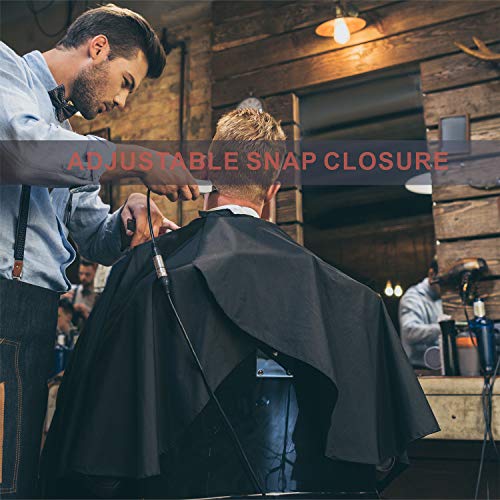 Nylon Barber Cape 64"x56" Waterproof Black O6889