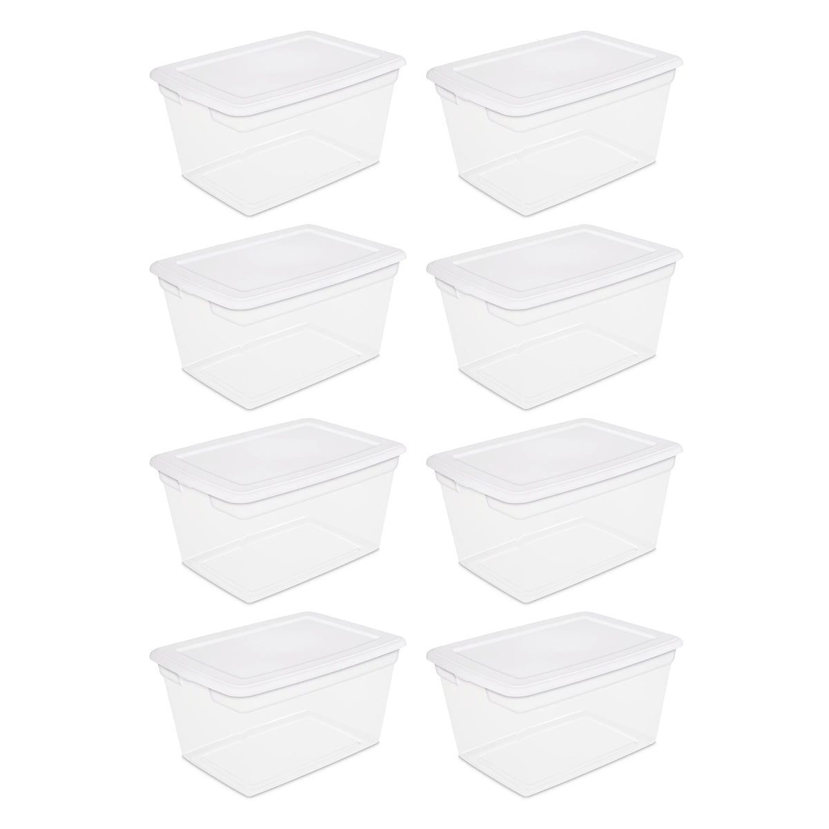 58 Qt Storage Box Set of 8 D4278