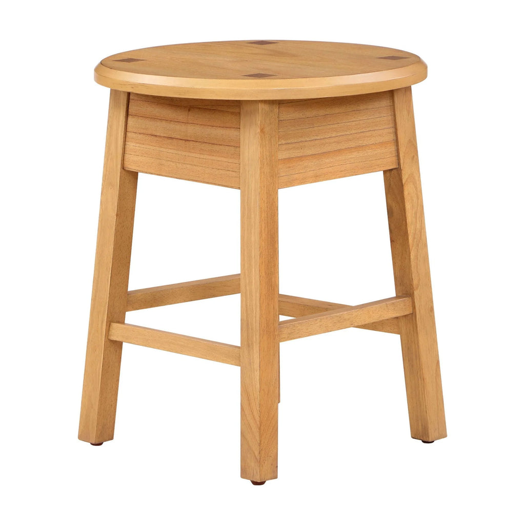 Round Side Table with Solid Wood Frame E2242