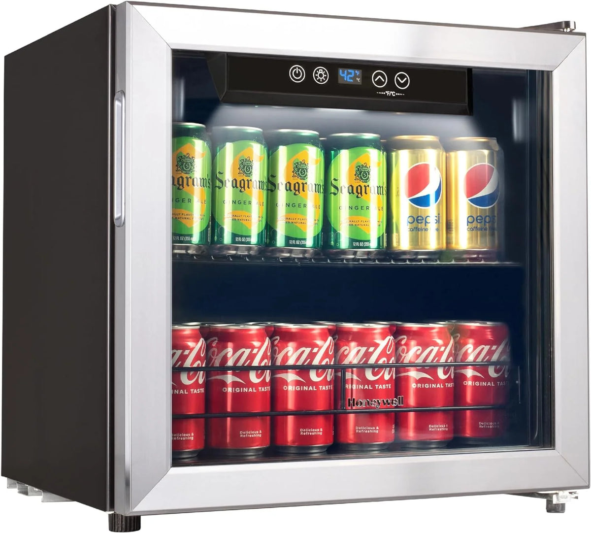 48 Can Mini Fridge with Glass Door S590