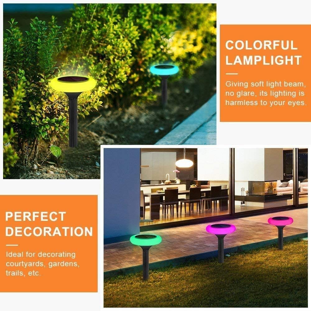 7 Color Solar Pathway Lights (4Pack) W26213