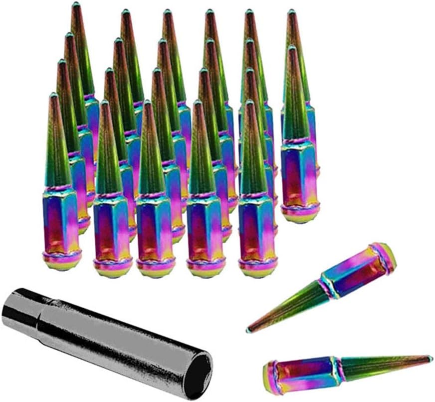 Spiked Chrome 24 pcs Lug Nuts B6202
