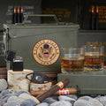 Ammo Can Set of Army Gifts Home Wet Bar X22435