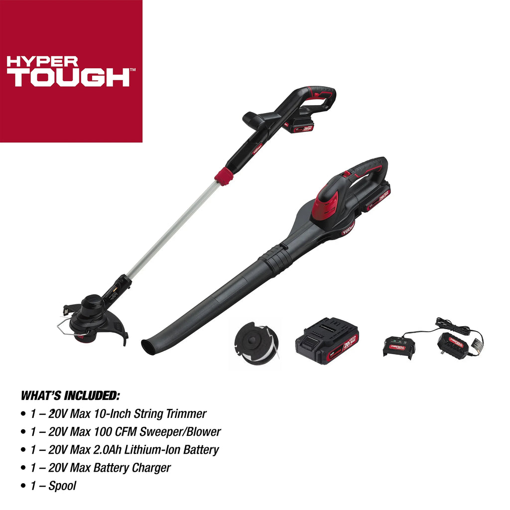 20V Max Cordless Combo Kit, String Trimmer & Sweeper V9189