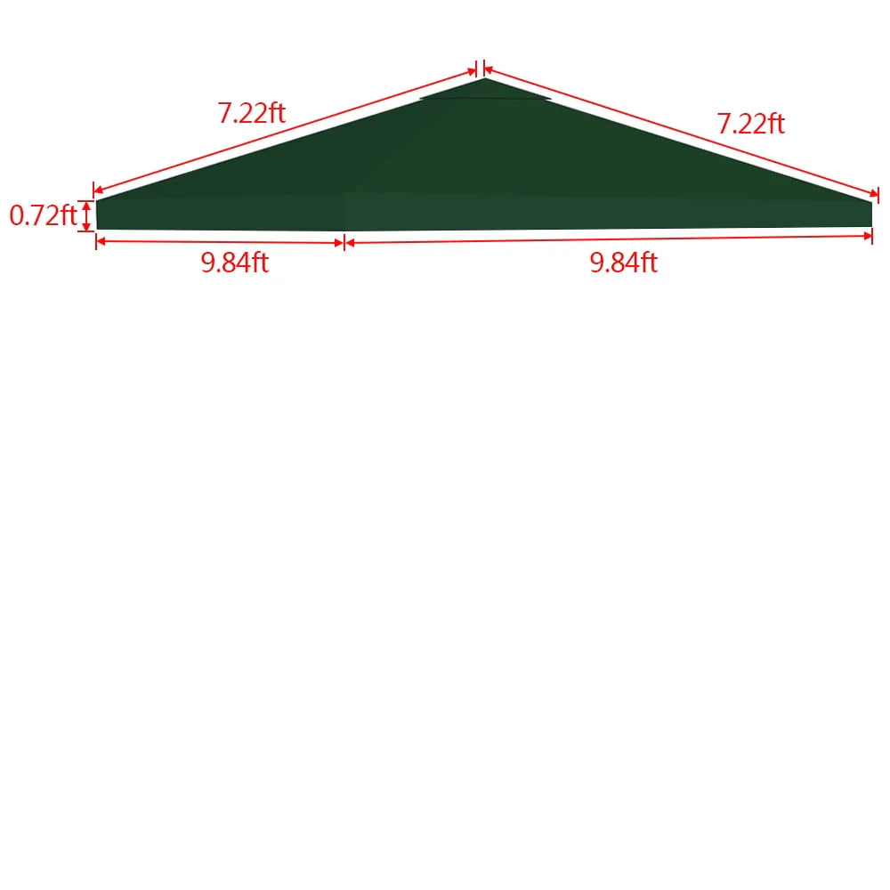 10FTx10FT Replacement Canopy Top Gazebo Tent Sunshade Cover U4340