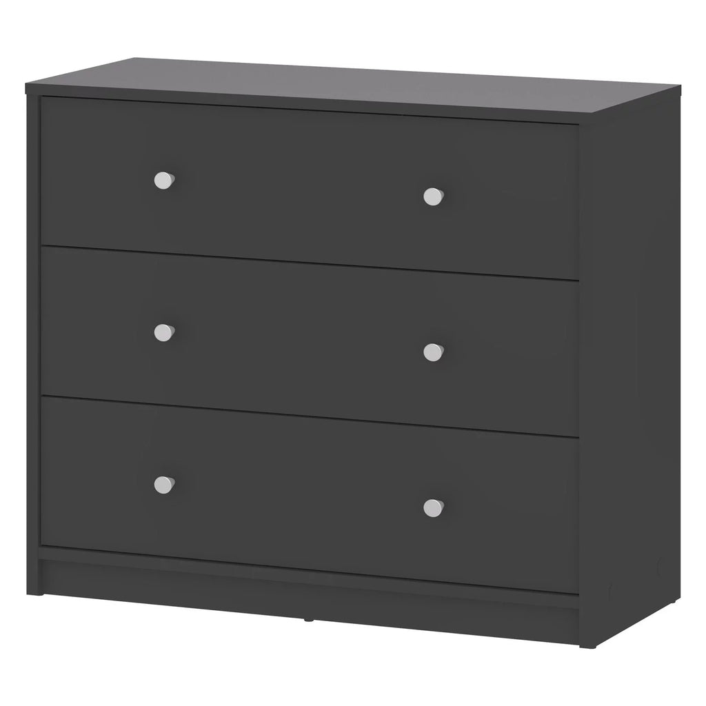 White 3 Drawer Dresser R535994