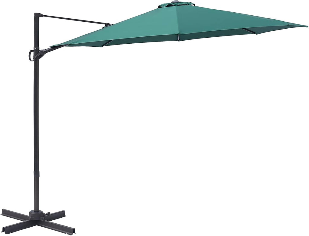10 Feet Outdoor Cantilever Offset Patio Umbrella and Stand P5013