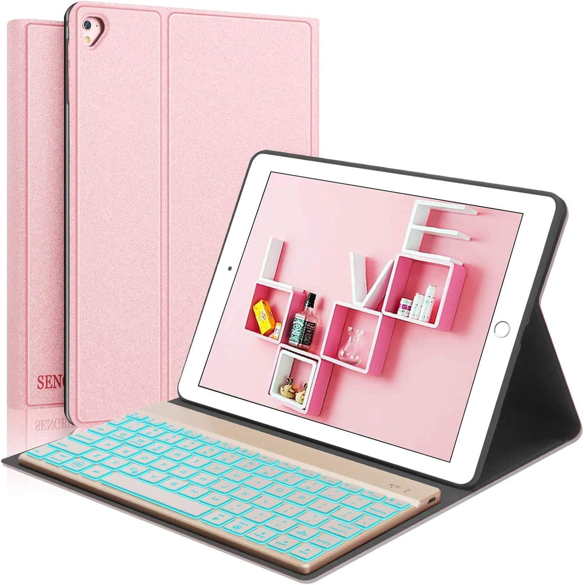 Silver Aluminum Alloy Backlit Keyboard Folio for iPad Pro 12.9 G390822