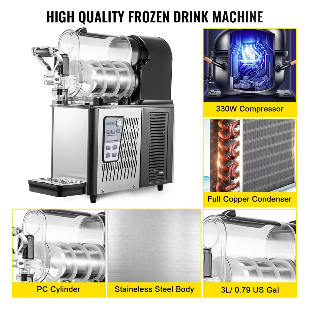 Commercial 3L Frozen Drink Slush Machine M985