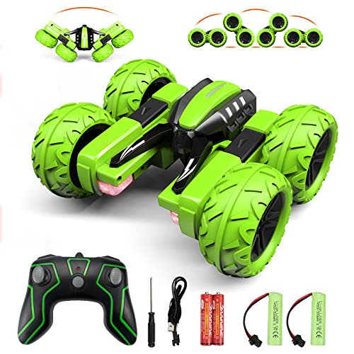 Green 4WD RC Stunt Car F9034