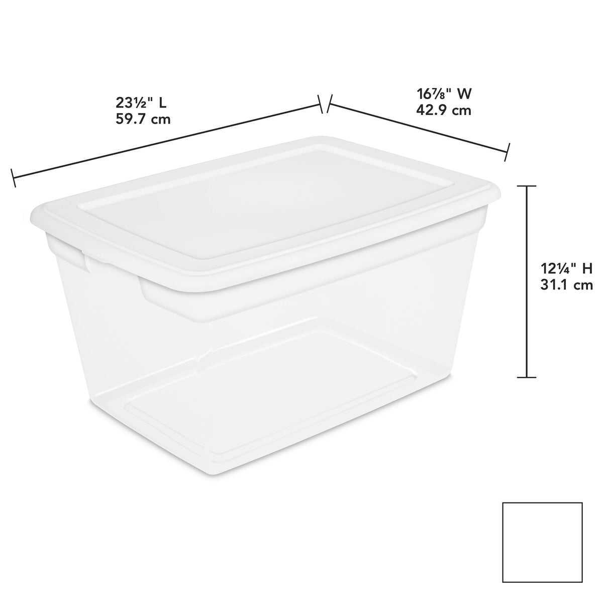 58 Qt Storage Box Set of 8 D4278