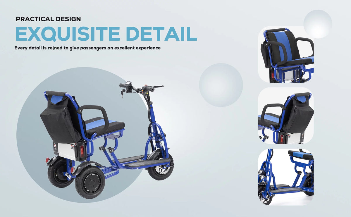 Blue Folding Mobility Scooters N179435